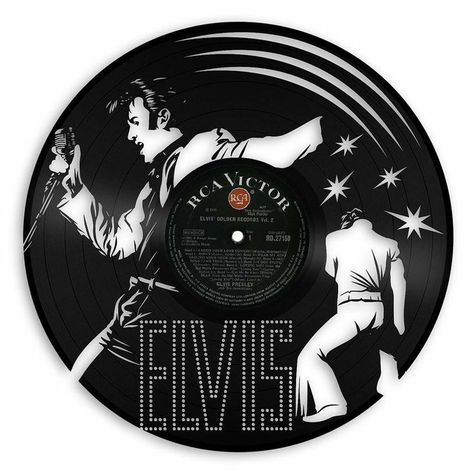 Elvis Presley Vinyl, Vinyl Clock, Vinyl Record Art, Record Art, Vinyl Wall Art, Art Unique, Lps, Elvis Presley, Vinyl Record