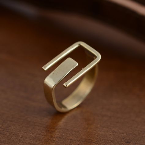 Gold Square Ring, Geometric Ring, Brass Ring, Open Simple Ring, Adjustable Ring, Modern Ring, Minimalist Jewelry, Unisex Ring, Bohemian Ring 1. Please share your numbers (in personalization box ) as required for shipping address details, and it'll help us to contact you easily. And don't worry about the privacy, we'll keep it safe with us, So try to cooperate with us. :) 2.Customers' satisfaction is our biggest priority, please contact us with any questions/queries for future or existing orders, Open Ring Gold, Silversmithing Jewelry, Unique Gold Rings, Handmade Silver Jewellery, Gold Rings Simple, Bohemian Ring, Simple Ring, Square Ring, Contemporary Ring