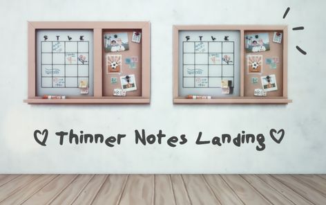 Thinner Uni Notes Landing Maxis makes cute objects, but they are always so gosh darn oversized. Here, I made this board thinner. Look at how much better it looks! 🌼 Download Thinner Notes Landing -... The Sims 4 Cc Objects, Uni Notes, Sims 4 Cc Objects, Cute Objects, Los Sims 4 Mods, Sims 4 Stories, Muebles Sims 4 Cc, Sims 4 Bedroom, Sims 4 Clutter