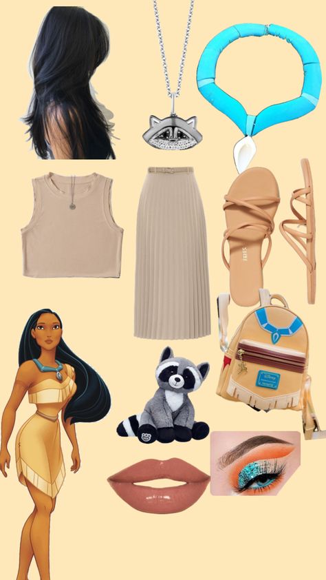 Pocahontas as an everyday outfit Pocahontas Halloween, Pocahontas Outfit, Outfit Shuffles, Pocahontas Disney, Halloween Pins, Everyday Outfit, Pocahontas, Your Aesthetic, Connect With People