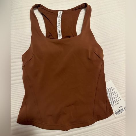 Lulu Lemon Instill Tank Top NWT, Size 4, Color Copper Lulu Lemon, Athletic Tank Tops, Lululemon Athletica, Lemon, Size 4, Copper, Tank Top, Tank Tops, Brand New