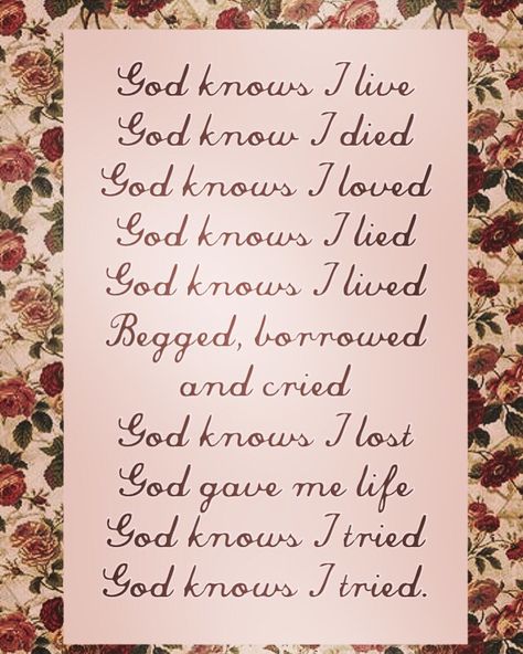 God knows I tried lyrics. #lanadelrey #queenlana #godknowsitried God Knows I Tried, Music Tattoo Ideas, Lana Del Rey Outfits, Music Tattoo Sleeves, Festival Quotes, Tattoo Music, Space Music, Trendy Music, Lyrics To Live By