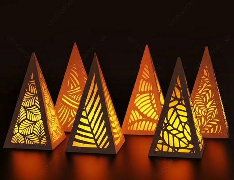 Laser Cut Christmas Ideas Laser Cut Lamp, Tea Lights Christmas, Paper Lamps, Laser Cut Lamps, Diy Laser Cut, Tea Light Lanterns, Laser Cut Paper, Laser Cut Wood Crafts, Christmas Lamp