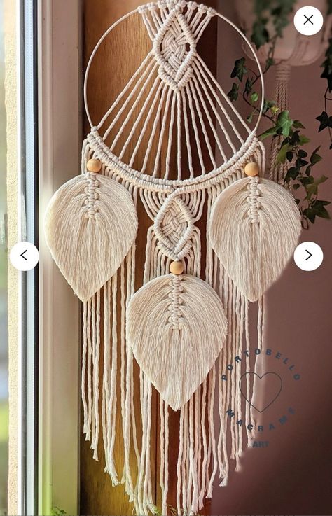 Macrame Rings, Macrame Dream Catcher, Makramee Diy, Macrame Wall Hanging Diy, Macrame Wall Hanging Patterns, Macrame Curtain, Dream Catcher Diy, Macrame Patterns Tutorials, Macrame Wall Art