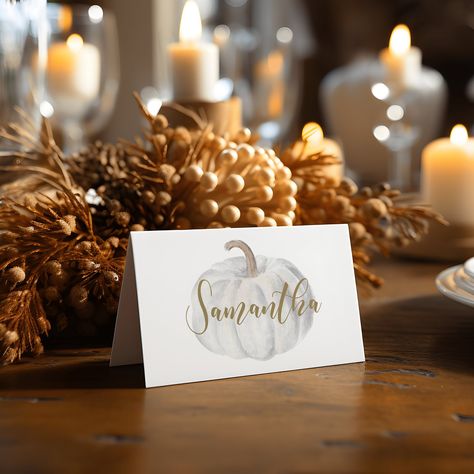 Thanksgiving name place cards