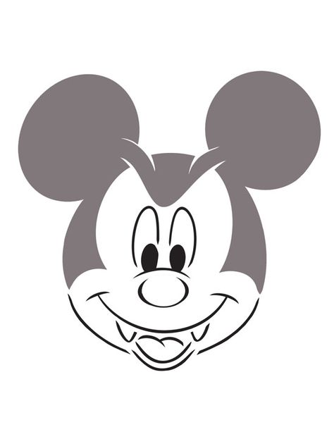 Vampire Mickey Disney  Free Halloween pumpkin carving stencil design template pattern Mickey Mouse Pumpkin Carving, Minnie Mouse Pumpkin Stencil, Halloween Pumpkin Templates, Halloween Time At Disneyland, Vampire Pumpkin, Minnie Mouse Pumpkin, Mouse Pumpkin, Disney Pumpkin Carving, Minnie Y Mickey Mouse