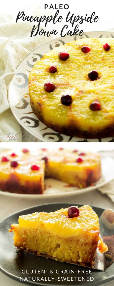 Paleo pineapple upside down cake Primal Desserts, Bakers Oven, Pineapple Cake Recipe, Easter Meal, Paleo Cake, Paleo Meals, Paleo Recipes Dessert, Paleo Baking, Gaps Diet