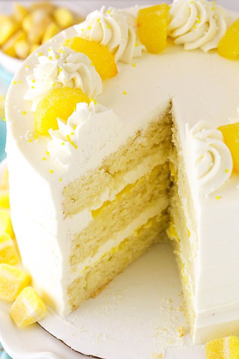 Lemon Mascarpone Layer Cake | MUST TRY Lemon Cake Recipe! Cake With Mascarpone Frosting, Lemon Mascarpone, Cake With Mascarpone, Mascarpone Cake, Lemon And Coconut Cake, Moist Lemon Cake, Lemon Layer Cakes, Mascarpone Frosting, Cake Lemon