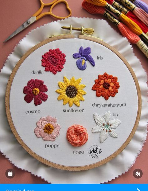 Dahlia Embroidery Pattern, Iris Embroidery Pattern, Dahlia Embroidery, Ivy Embroidery, Iris Embroidery, Hand Embroidery Letters, Embroidery Hoop Art Diy, Embroidery Stitches Beginner, Basic Hand Embroidery Stitches