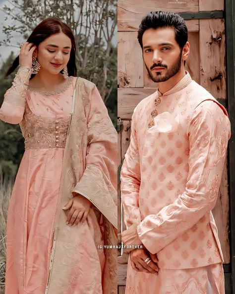 Wahaj Ali And Yumna Zaidi, Long Bridal Hair, Wahaj Ali, Yumna Zaidi, Stylish Couple, Romantic Drama, Acting Skills, Pakistani Dramas, First Tv