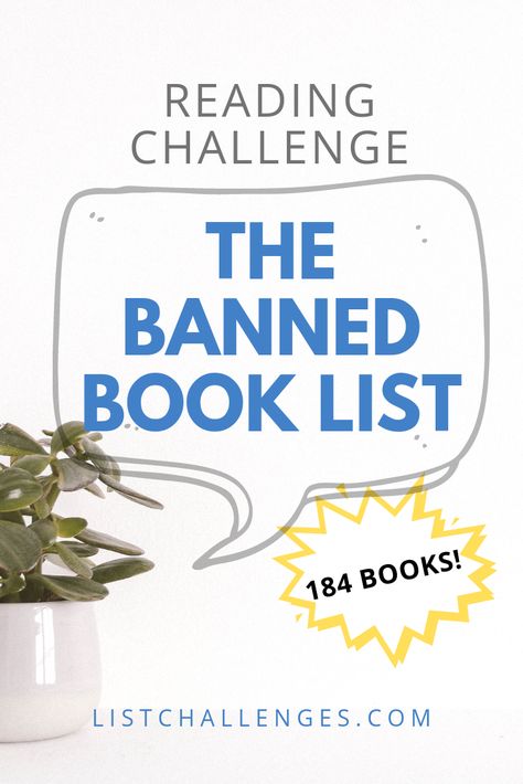 The internet's most favorite book list! The banned book list - a list of the banned classics throughout history. See how many you've read! Enjoy! Ultimate Book List, List Of Banned Books, Banned Books List Reading Challenge, Banned Books List, Circle Ideas, School Planning, Teen Novels, Brothers Wedding, Mom Crafts