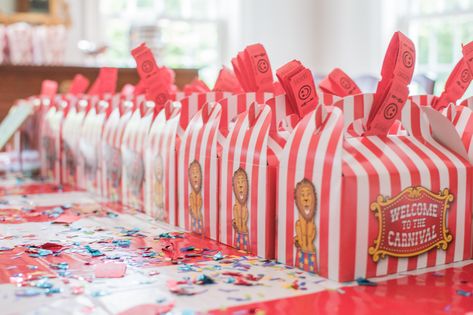 Carnival Birthday Favors, Winter Baby Birthday Party, Winter Baby Birthday, Circus Party Favors, Affordable Party Favors, Party Favor Ideas, Party Theme Ideas, Circus Carnival Party, Circus Theme Party