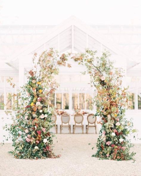 Jewel Tone Color Palette, Floral Arch Wedding, Wedding Ceremony Arch, Wedding Altars, Greenhouse Wedding, Flower Installation, Jewel Tone Colors, Reception Flowers, Event Floral Design