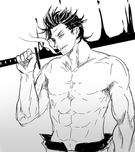 Yami Sukehiro, Black Clover Manga, Doodle Art Drawing, Black Clover Anime, Black Bull, Anime Dad, Fnaf Art, Body Drawing, Jack Black