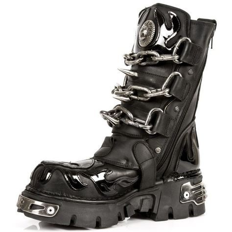 Emo Boots, Spanish Shoes, New Rock Boots, Rock Boots, Gothic Boots, Goth Boots, Gothic Shoes, Punk Boots, Black Platform Boots