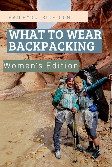 Sharing what is best for women to wear when backpacking #backpacking #backpackingtips #backpackingessentials #backpackingcamping #backpackinghiking #hikingadventures #hikingoutfitsummer #womenwhohike How To Pack A Backpacking Backpack, Backpacking Clothes Women Hiking, Backpacking Outfits Women, Backpacking Clothes, Hiking Vibes, Hiking Backpack Women, Buckskin Gulch, Backpacking Outfits, Water Backpack