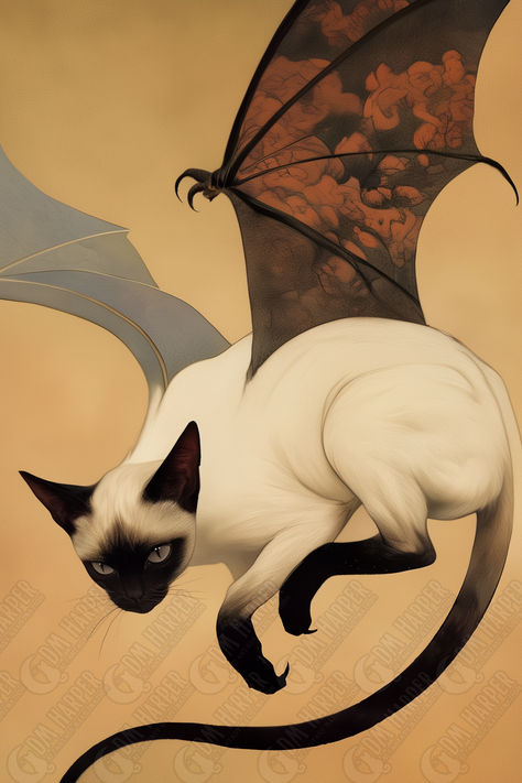 Dnd Tressym Familiar, Demon Creature, Creature Ideas, Dragon Cat, Dnd Monsters, Cute Fantasy Creatures, Creature Feature, Creature Concept Art, Creature Concept