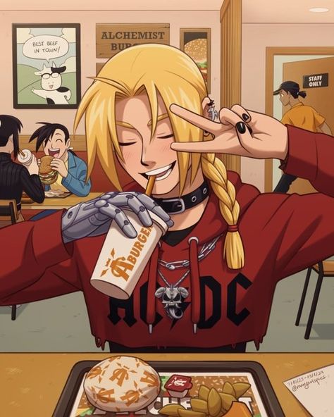 Mary Ψ on X: "It's a date! 🍔✨ https://t.co/jkA4pkNEkI" / X Trisha Elric, Fullmetal Brotherhood, Fullmetal Alchemist Edward, Riza Hawkeye, Full Metal Alchemist, Roy Mustang, Good Anime To Watch, Edward Elric, Butler Anime