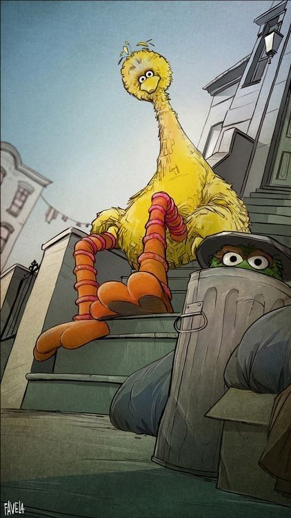 Big Bird Sesame Street, Sesame Street Muppets, Oscar The Grouch, The Muppet Show, City Dog, Bird Wallpaper, Jim Henson, Big Bird, Mellow Yellow