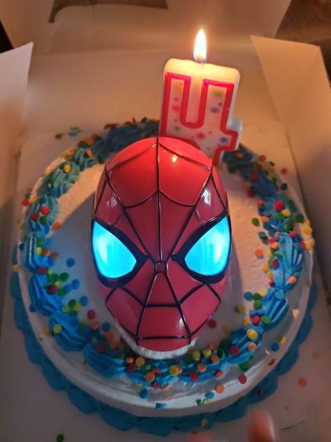 Tayden spiderman ice cream cake.... Spiderman Ice Cream, Ice Cream Cake, Cream Cake, Birthday Candles, Spiderman, Ice Cream, Candles, Cream