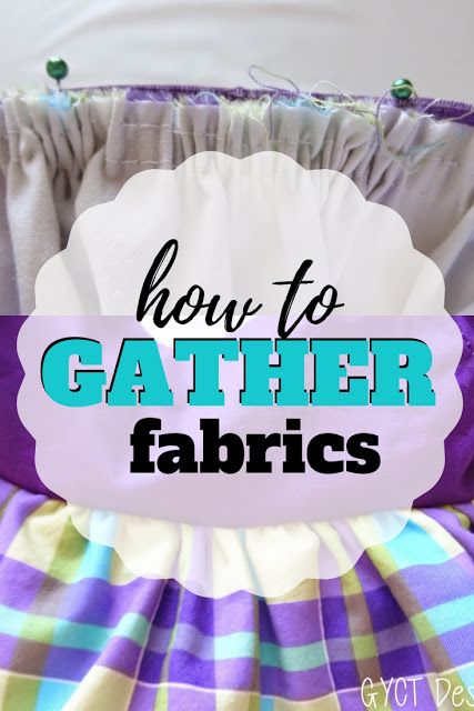 Learn how to gather fabric with this simple tutorial on how to sew gathers. Gather Fabric, Teaching Sewing, Diy Sewing Gifts, Beginner Sewing Patterns, Sew Simple, Sewing Courses, Sewing 101, Simple Sewing, Home Sewing