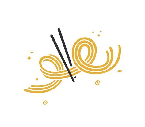 Pasta Logo, Noodle Logo, Noodle Doodle, Restaurant Logos, Noodle Restaurant, Graphic Design Posters Layout, Line Sketch, Poster Layout, Idul Fitri