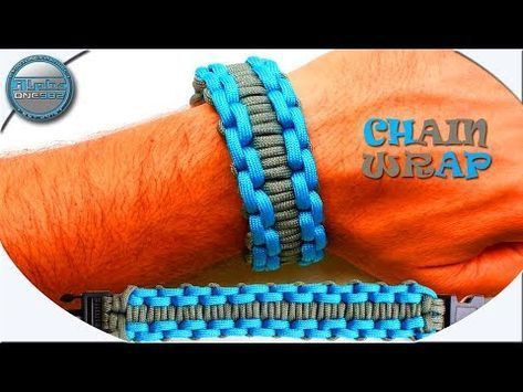 Unique How To Make Paracord Bracelet Chain Wrap DIY Paracord Tutorial - YouTube Bracelets Paracord, Paracord Bracelet Designs, Paracord Projects Diy, Paracord Bracelet Patterns, Paracord Armband, Paracord Bracelet Tutorial, Paracord Braids, Paracord Bracelet Diy, Paracord Diy