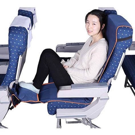 Amazon.com: Travel Bread Airplane Footrest Hammock, Portable Travel Footrest with Inflatable Pillows, Adjustable Height Foot Rest Hammock Flight Carry-On Foot Rest Provides Relaxation and Comfort (Dark Blue): Travel-Bread Travel Hammock, Baby Bike, Inflatable Pillow, Long Flights, Airplane Travel, Kid Friendly Trips, Speed Training, Kids Sleep, Car Travel