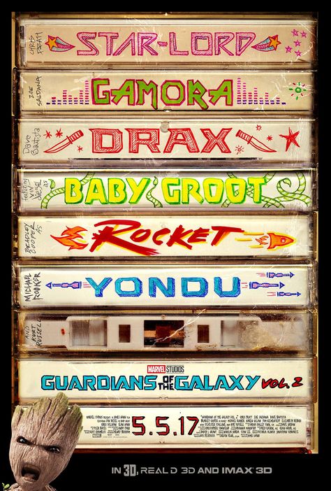 Guardians Of The Galaxy Vol 2, Galaxy Poster, Septième Art, Galaxy 2, Rocket Raccoon, Baby Groot, Poster Minimalist, The Guardians, Ms Marvel