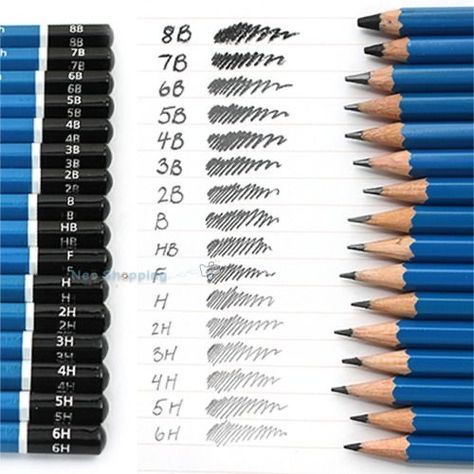 Best Sketching Pencils, Pencil Shading Techniques, Rangement Art, Artist Pencils, Art Painting Tools, Art Essentials, F H, Art Tools Drawing, Painting Art Lesson