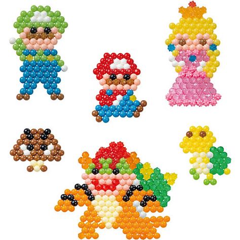 Diy Beading, Mario Luigi, Hama Bead, Art & Craft Kit, Aqua Beads, Water Beads, Bead Weaving Patterns, Fuse Beads, Brick Stitch