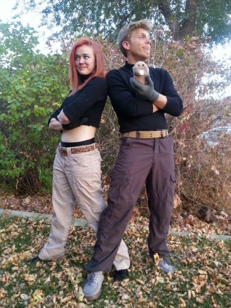 Nostalgic Halloween Costumes, Nostalgic Costumes, Kim Possible And Ron Stoppable, Kim Possible Costume, Kim Possible And Ron, Ron Stoppable, Kim Possible Cosplay, Nostalgic Halloween, Kim And Ron