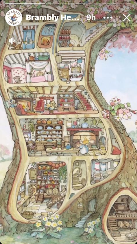 Brambly Hedge Wallpaper, Brambly Hedge Illustrations, Brambly Hedge, Hedges, Iphone Wallpaper, Illustrations, Iphone