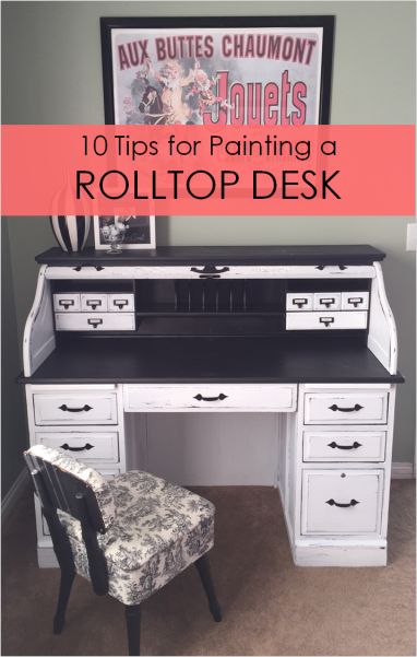 10 Tips for Painting a Rolltop Desk, DIY! Repainted Furniture, Rolltop Desk, Desk Makeover Diy, Desk Redo, Repurpose Furniture, Tips For Painting, Desk Diy, Roll Top Desk, Desk Makeover