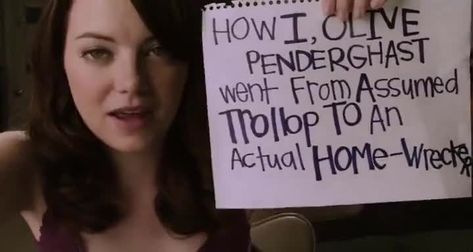 How I, Olive Penderghast, went from assumed trollip to an actual home-wrecker Easy A Olive, Olive Penderghast, Home Wrecker, Easy A, Halloween Costumes