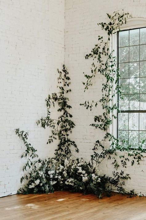 Fantasy Bedroom Decor, Bedroom Decor Girly, Whimsy Goth Bedroom, Wall Greenery, Backdrop Bedroom, Greenery Backdrop, Grass Wall Backdrop, Goth Bedroom, Plant Installation