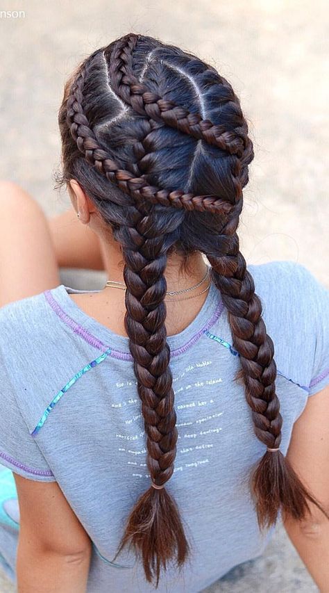 French Braid Short Hair, Easy French Braid, Hairstyles French, Long Braided Hairstyles, Simple Braid, Two Braid Hairstyles, Braid Inspiration, Hairstyle Youtube, Beautiful Braided Hair