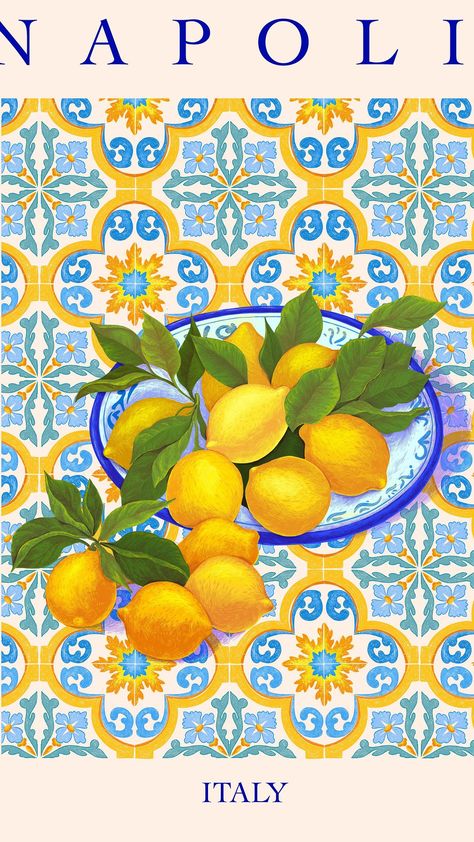 New 🍋 poster creating process. #poster #posterdesign #illustration #illustrationartists #illustrationdaily #illustrationartist #procreate … | Instagram Italian Illustration Art, Italian Art Aesthetic, Lemon Branding, Posters Italy, Citrus Illustration, Italian Illustration, Italian Prints, Process Poster, Colourful Posters