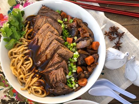 Japanese Inspired Pot Roast - The Complete Savorist Beef Rump Roast, Blade Roast, Beef Rump, Ground Beef And Cabbage, Rice On The Stove, Slow Cooker Apple Butter, Baked Potato Salad, Pot Roast Recipe, Pasta Side Dishes