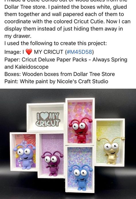 Cricut Cutie Display, Cricut Cutie, Dollar Tree Store, Craft Studio, Kid Crafts, Display Ideas, Crafty Ideas, Paper Pack, White Paints