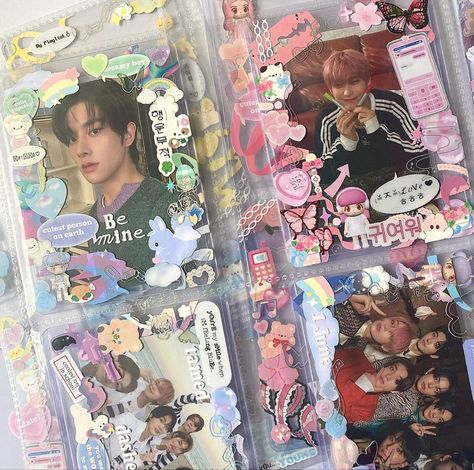 Kpop Decorated Photocard, Stickers For Toploader, Decorated Photocard, Deco Toploader, Polco Deco, Pc Decoration, Kpop Deco, Toploader Deco, Mini Binder