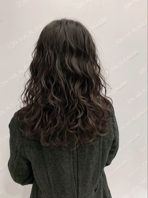 2c Hair With Layers, Long Layers Naturally Wavy Hair, Lose Perms For Medium Length Hair, Wavy Perm Long Hair, 2b Wavy Hair Haircuts, 2b Haircut Medium, Korean Perm Medium Wavy Hair, Long Layered Wavy Hair, Wavy Hair Layers