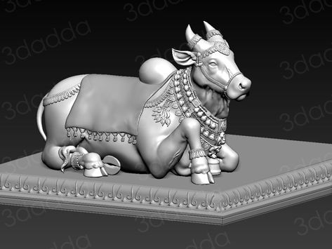 Nandi Sculpture, Shiva Nandi, Animals Sculpture, Sculpture Drawing, Down Ceiling Design, Mural Art Design, Lion Drawing, 3d Modeling Tutorial, Portraits Art