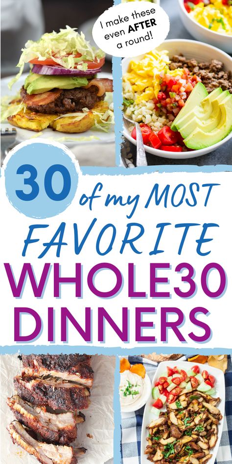 Whole30 Dinner, Whole 30 Meal Plan, Whole30 Dinner Recipes, Easy Whole 30 Recipes, Healthy Food Habits, Whole30 Dinners, Whole 30 Diet, Whole Food Diet, Best Fat Burning Foods