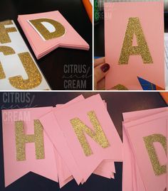 Easy DIY Birthday Banner Diy Girl Gifts, 21 Party, Diy Birthday Banner, Anniversaire Diy, 21st Party, Birthday Party Crafts, Diy Gifts For Kids, Birthday Crafts, Diy Birthday Decorations