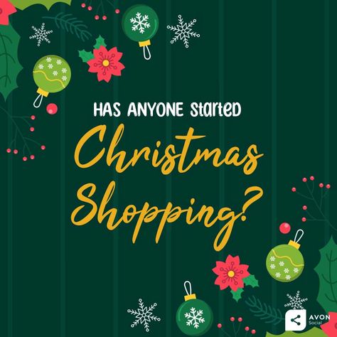 🎄It can't be time to start prepping for Christmas yet?🎄 Can't believe It's time to start shopping for Xmas in a while. Has anyone taken the plunge and started theirs? Or even FINISHED IT? 😀 I know there's a few early birds out there so show yourselves! #ChristmasShopping #Christmas #ChristmasCountdown #GiftIdeas #Xmas #Avon Shopping For Christmas, Christmas Time Is Here, Christmas Countdown, Christmas Shopping, Christmas Time, I Know, To Start, Keep Calm Artwork, Make Up