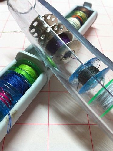 The Sassy Crafter: DIY bobbin organizer Bobbin Organizer, Bobbin Storage, Thread Storage, Sewing Storage, Thread Holder, Sewing Room Organization, My Sewing Room, Sewing Rooms, Sewing Organization