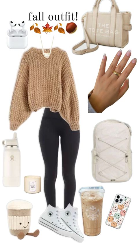 #fall #cute #outfit #sweaterweather #jesuslovesyou #starbucks #jellycat #hydroflask #thetotebag #kendrascottnecklace #jewelry #thenorthface #apple #airpods #music #nails #cutenails Music Nails, Kendra Scott Necklace, Apple Airpods, Cute Outfit, Sweater Weather, Fall Outfit, Cute Nails, The North Face, Fall Outfits