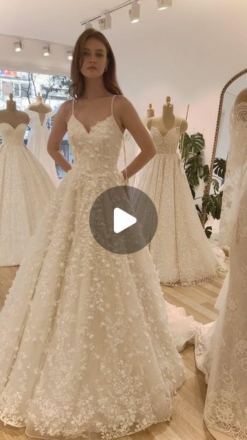 Hima Bridal on Instagram: "“Petals of love woven into every stitch. 🌸✨ Embracing the enchantment of a 3D flower wedding dress. #BlossomingLove #WeddingMagic #üçboyutluçiçeklielbise #dantelgelinlik ”" 3d Flower Wedding Dress, Flower Wedding Dress, Wedding Dresses With Flowers, Flower Wedding, Bridal Gown, Hand Beading, Bridal Style, Bridal Gowns, The Bride