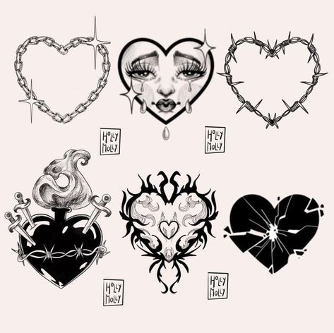 Different Types Of Heart Tattoos, Girly Goth Tattoo Ideas, 90s Inspired Tattoos, Heart Cake Tattoo, Heart Frame Tattoo, Cake Tattoo, 90s Tattoos, Tattoos Pretty, Tattoo Cute